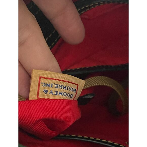 Dooney & Bourke Florentine Black Pebble Leather Satchel Handbag Crossbody Bag - Picture 11 of 14